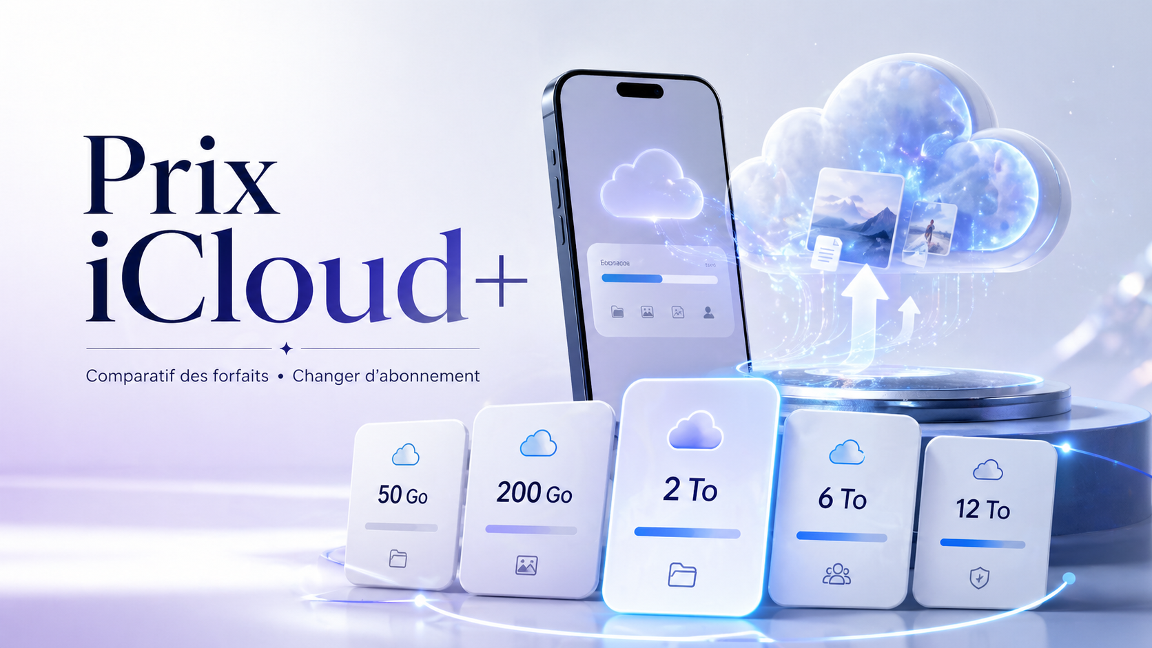Illustration Prix iCloud+ : comparatif des forfaits et changer d'abonnement