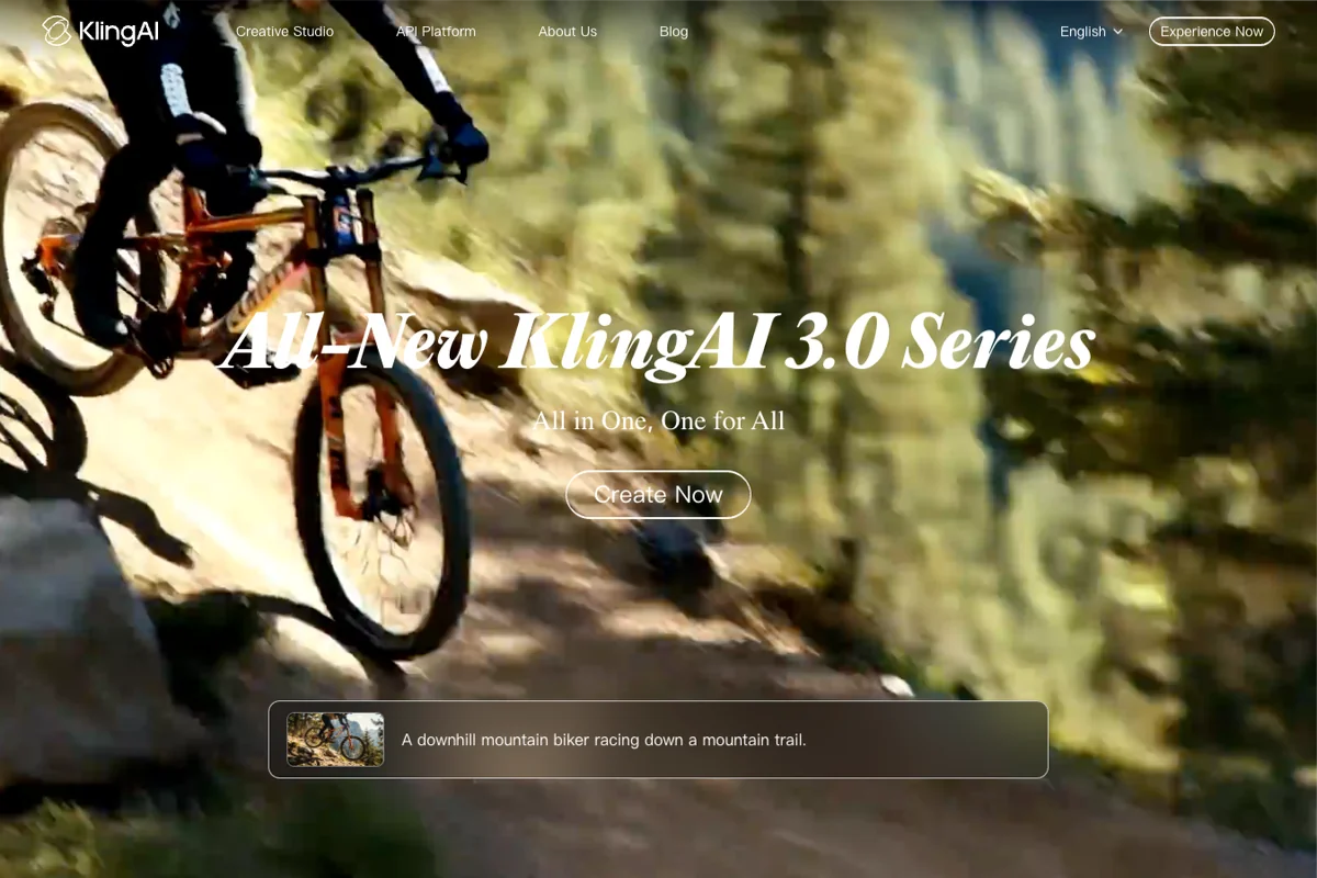 Interface de l'outil Kling AI - Avis et Test