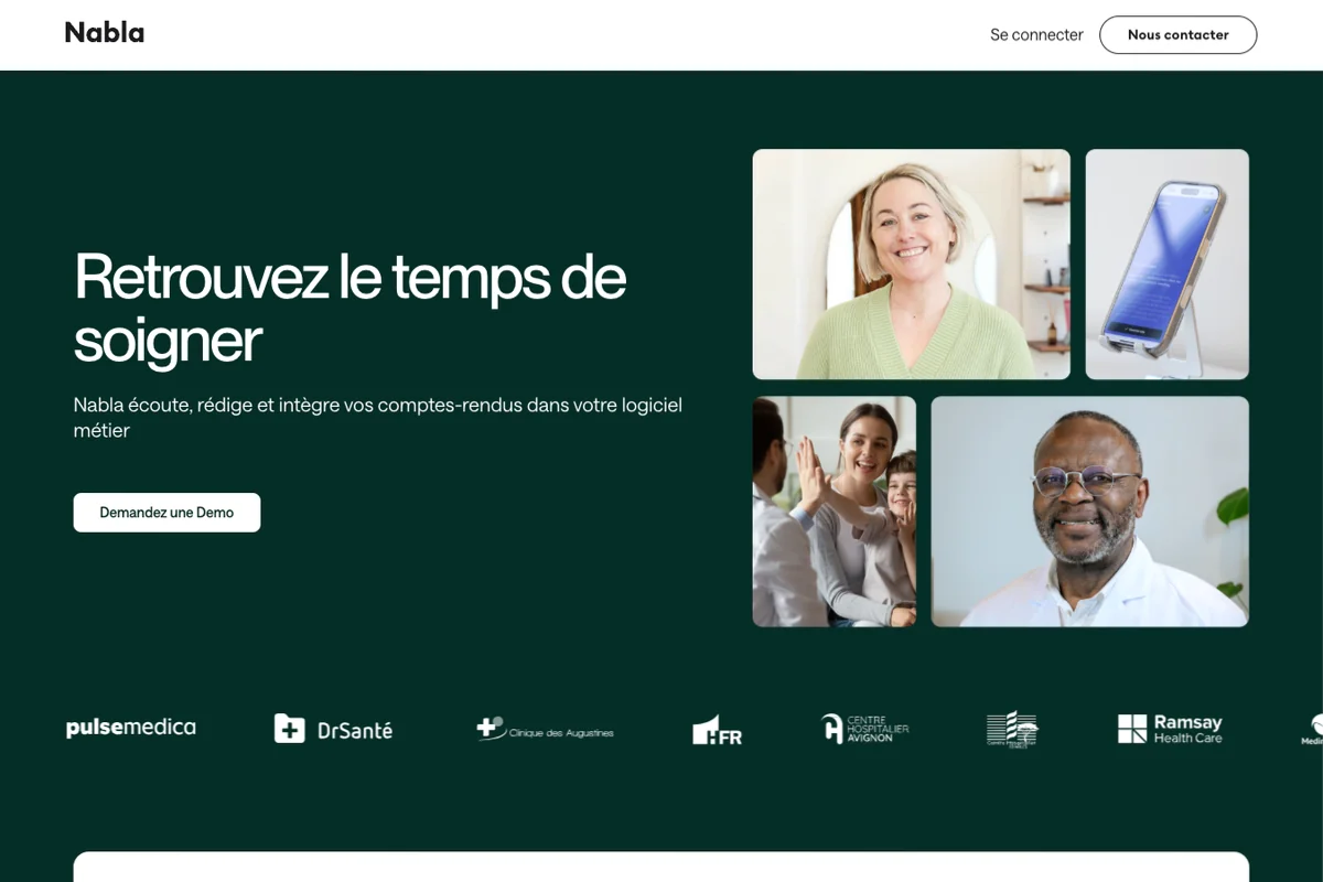 Interface de l'outil Nabla - Avis et Test
