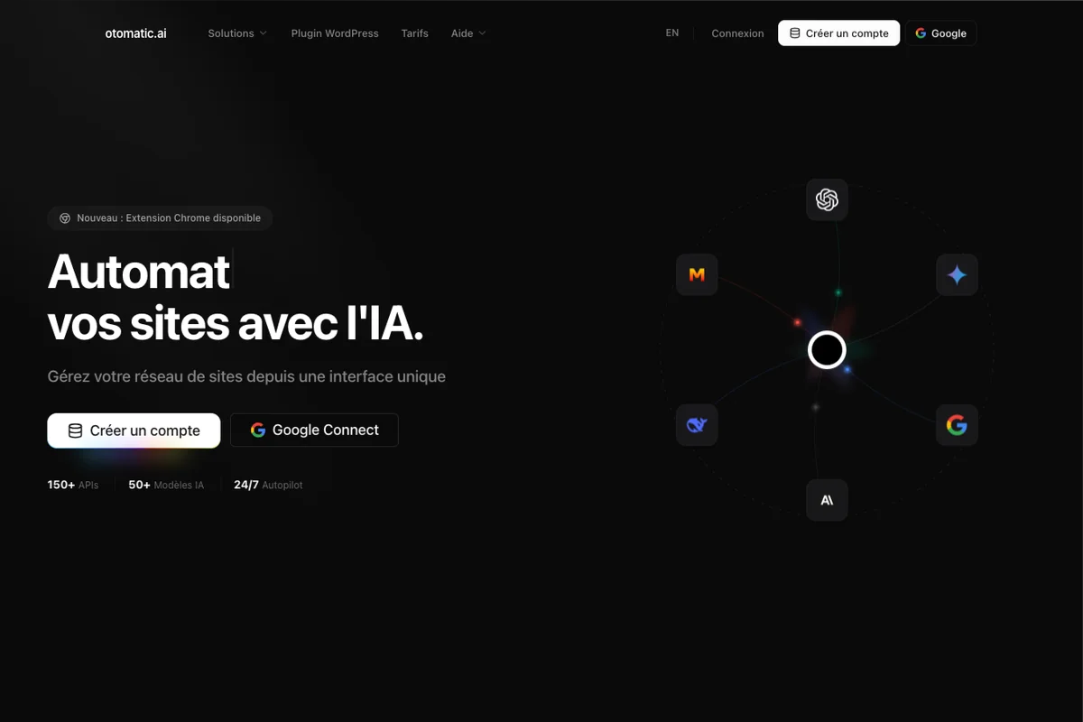 Interface de l'outil Otomatic.ai - Avis et Test